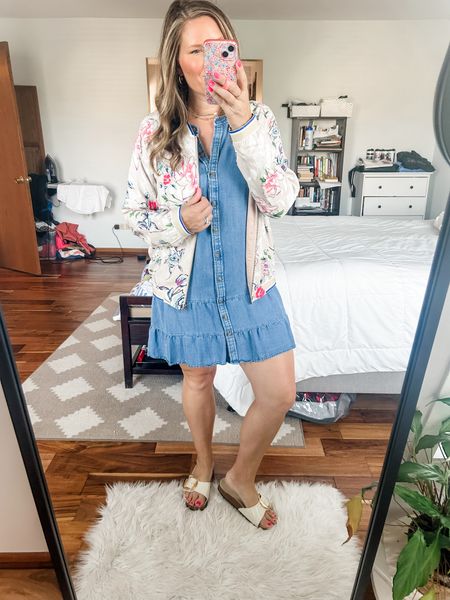The dress is old and the bomber is from a fave boutique but I linked similar items so you can recreate this look! 

#LTKOver40 #LTKWorkwear #LTKMidsize