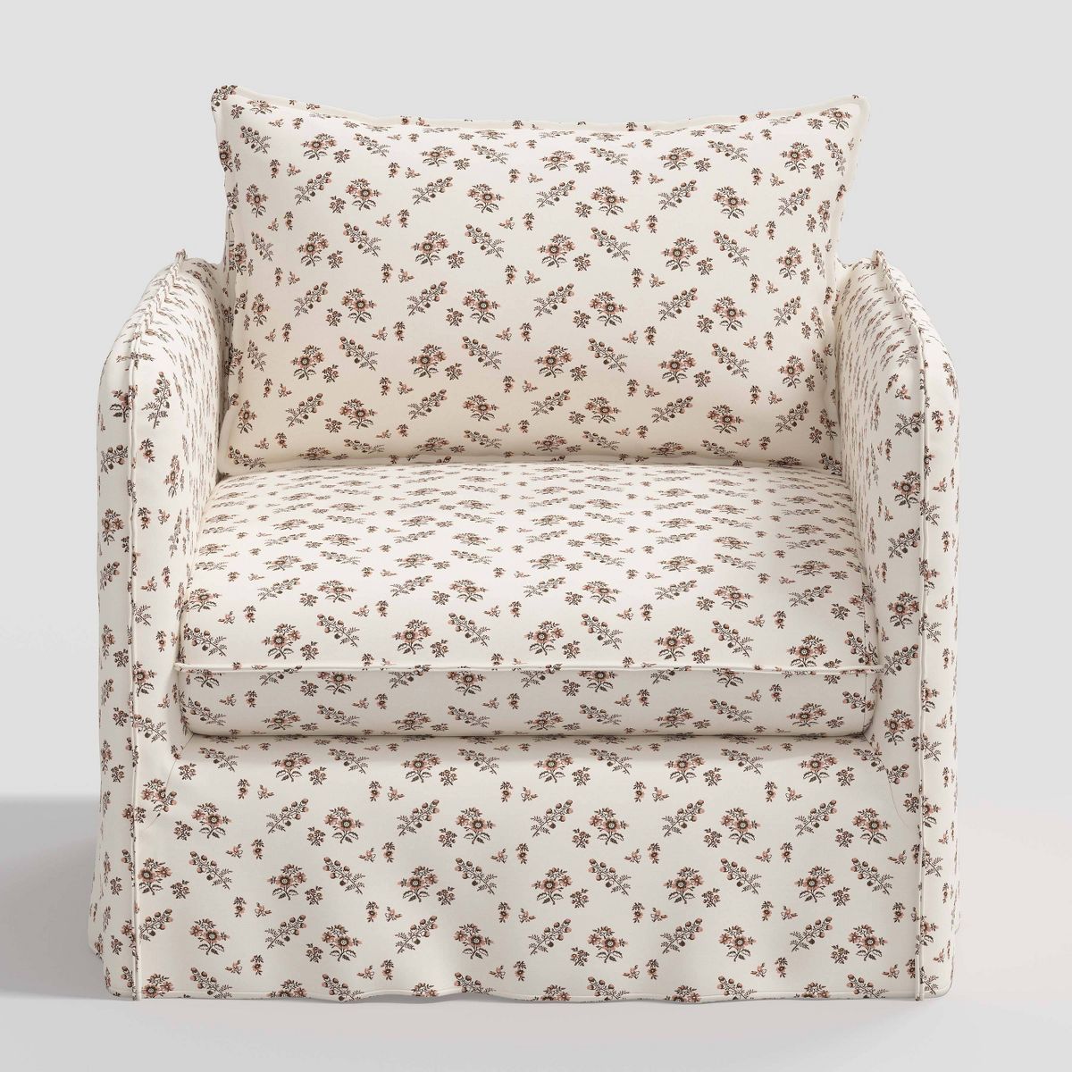 Berea Slouchy Lounge Chair with French Seams Ditsy Floral - Threshold™ | Target