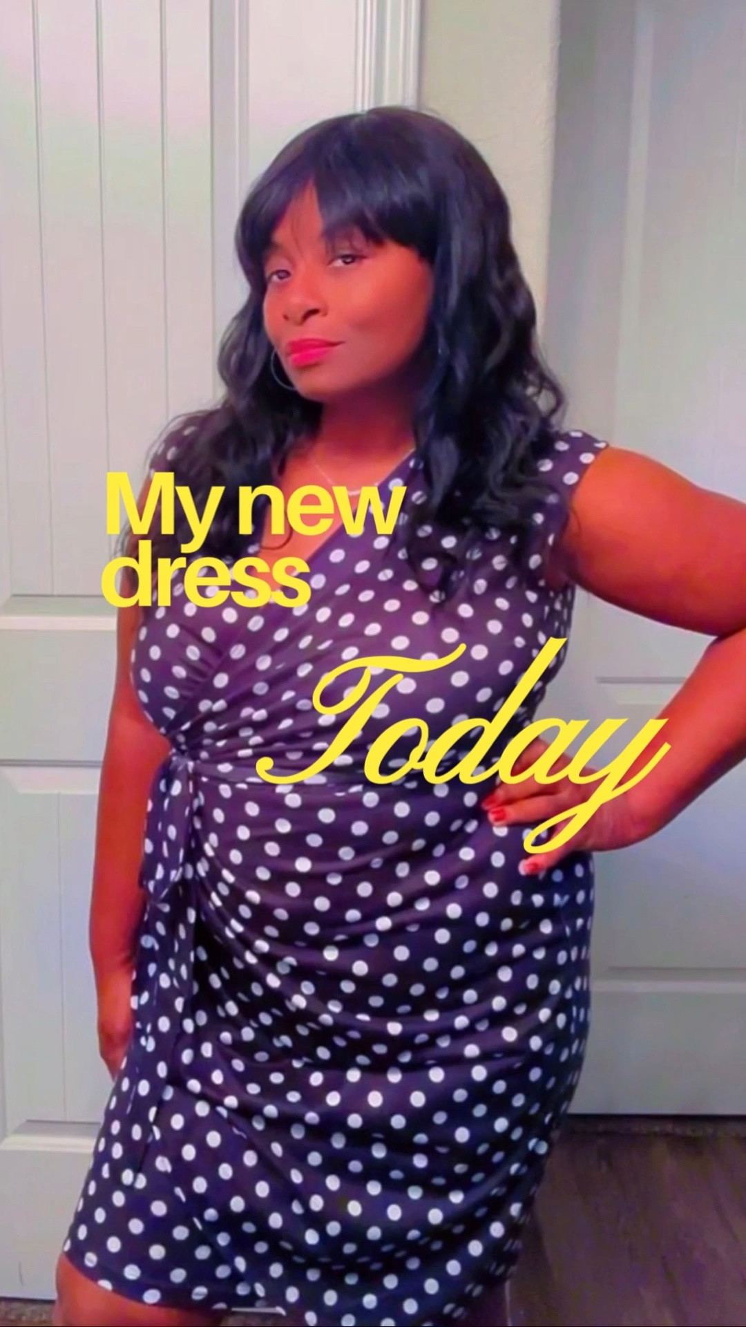 Another one of my favorite polka dot dress this one is a wrap dress shop this look and similar looks polka dots #spring dresses #easter # 

#LTKootd #LTKWorkwear