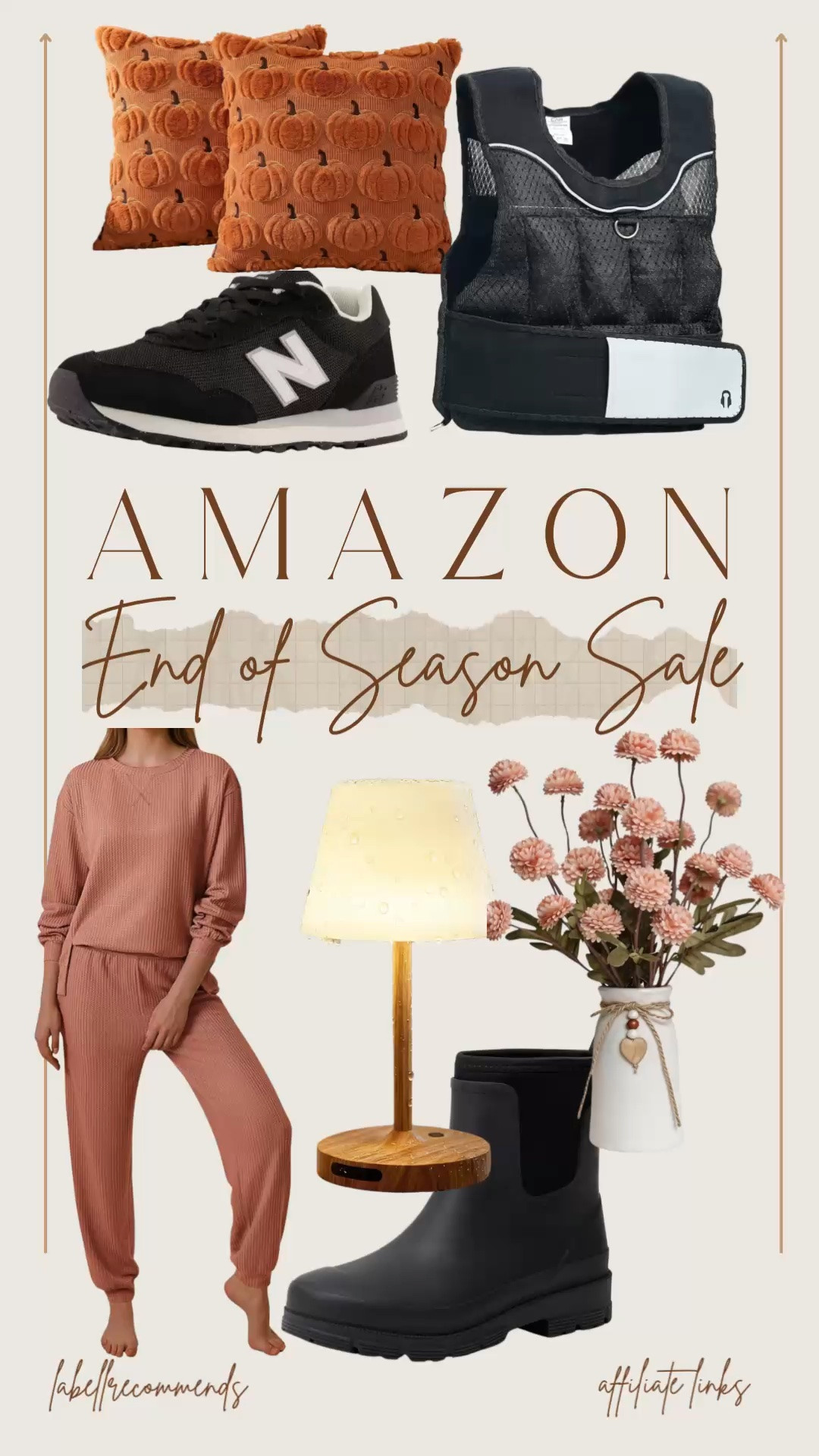 Amazon end of the season sale up to 50% off select items like Pajama sets, waterproof lamps, Chelsea boots, and weighted vests. 

#amazonsale #endofseasonsale

Amazon sale, end of season sale, pajama sets, weighted vests, sneakers, floral arrangements, small lights

#LTKSaleAlert #LTKHome