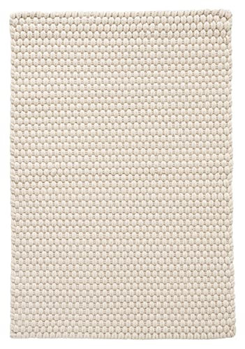 Dash and Albert Rope Indoor/Outdoor Area Rug - 2.5' x 12' Runner Ivory Solid Handwoven Accent Rug - Durable, Fade Resistant, Washable, High Traffic Friendly | Amazon (US)