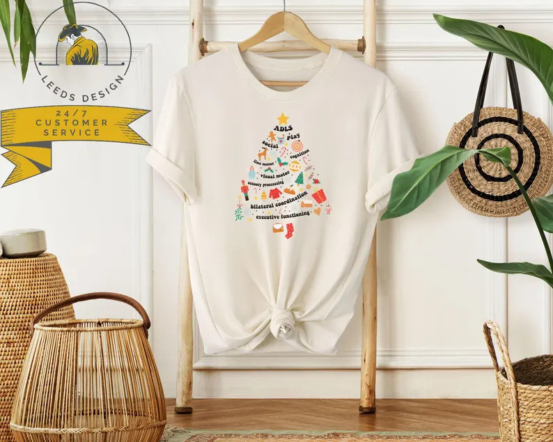 Occupational Therapy Christmas Shirt | School Therapist Gift | Mental Health Shirt | Christmas Tr... | Etsy (US)