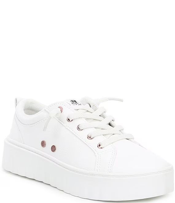 Sheilahh Pebbled Faux Leather Platform Sneakers | Dillard's