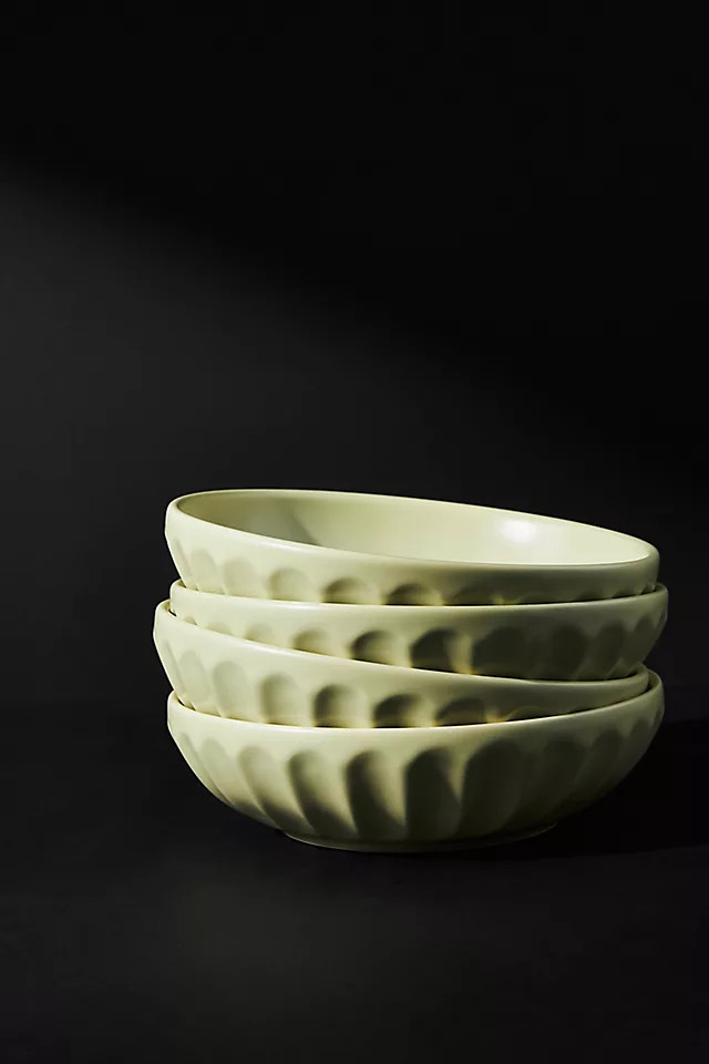 Matte Latte Pasta Bowls, Set of 4 | Anthropologie (US)