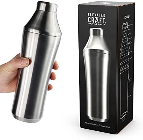 Elevated Craft Hybrid Cocktail Shaker - Premium Vacuum Insulated Stainless Steel Cocktail Shaker ... | Amazon (US)