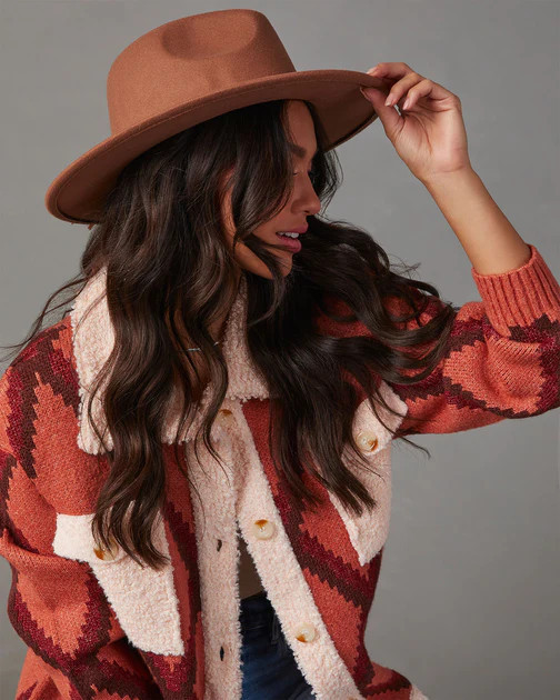 Rachel Wide Brim Hat - Cocoa Brown | VICI