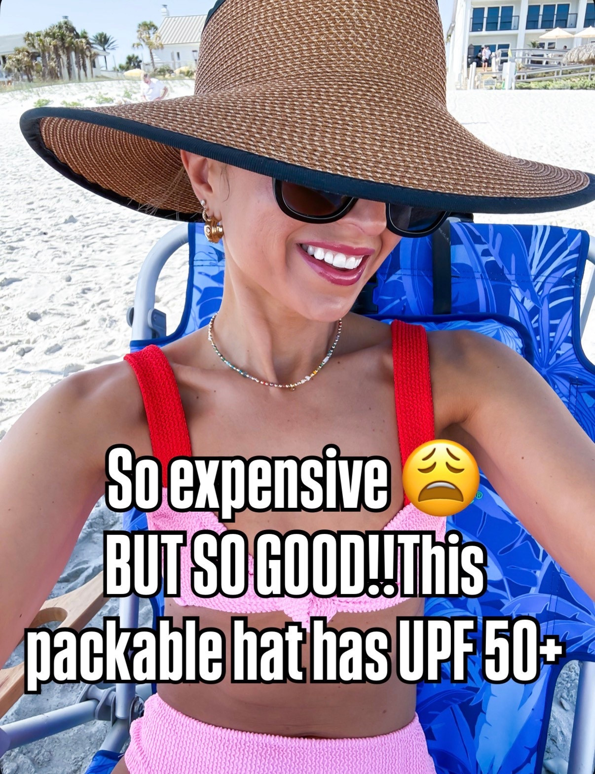 Expensive stuff that’s unfortunately worth it! Love this packable hat with SPF 50+! Eric Javitts hat. Beach vacation. Resort wear. Resort outfit. Vacation outfit. 

#LTKSwim #LTKootd #LTKTravel