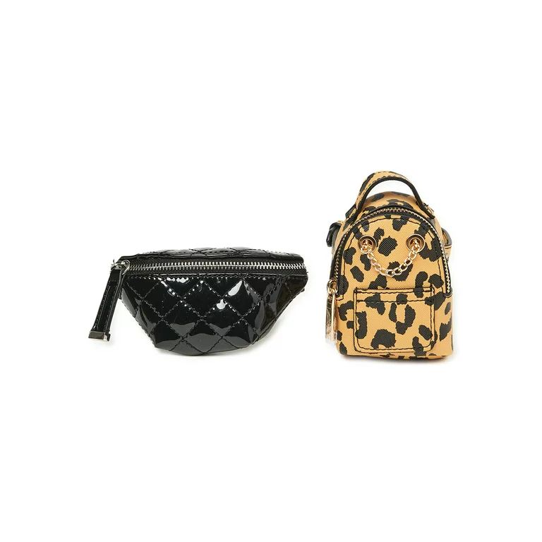 No Boundaries Women's Mini Backpack Fanny Pack 2-Piece Gift Set Leopard - Walmart.com | Walmart (US)