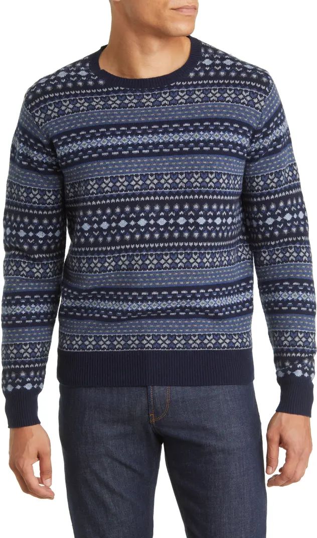 Peter Millar Bellows Fair Isle Wool Blend Sweater | Nordstrom | Nordstrom