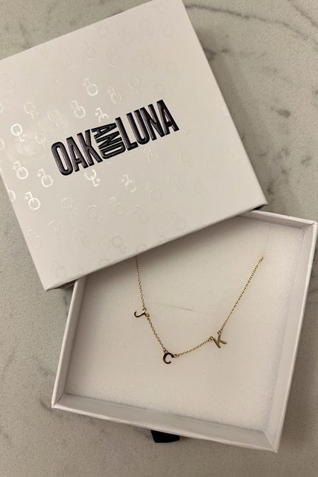 Updated my oak and luna necklace for each of the kids initials! I went with the 14K gold option and it’s worth every penny - such a good gift for an expecting mom, birthday, anniversary, push present or Mother’s Day! 

#LTKfamily #LTKbump #LTKGiftGuide