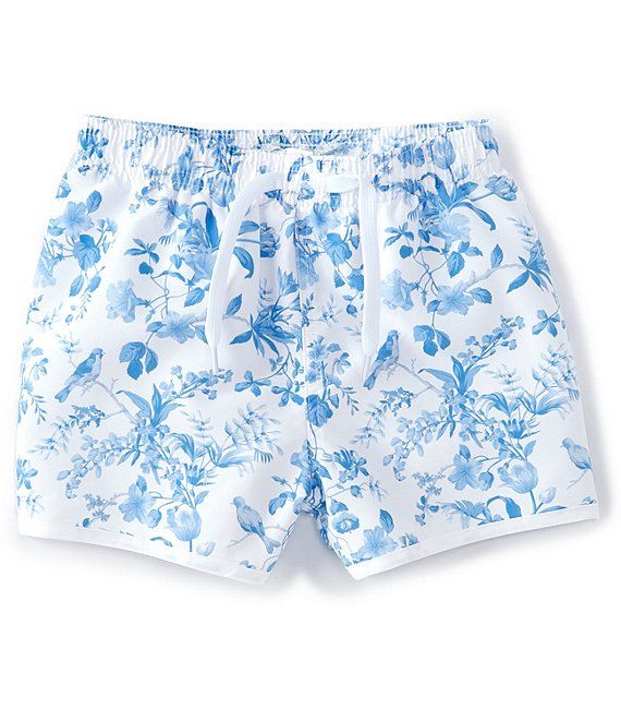 x Born on Fifth Little Boy's 2T - 7 Family Matching Floral Print Swim Trunks | Dillard's