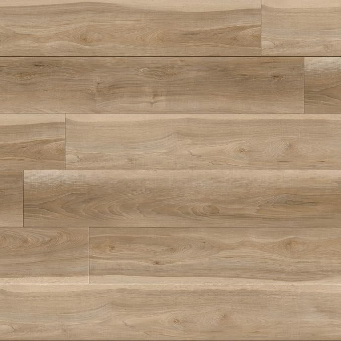 Rutledge 7 inch x 48 inch Luxury Vinyl Flooring, Rigid Core Planks, LVT Tile, Click Lock Floating... | Amazon (US)