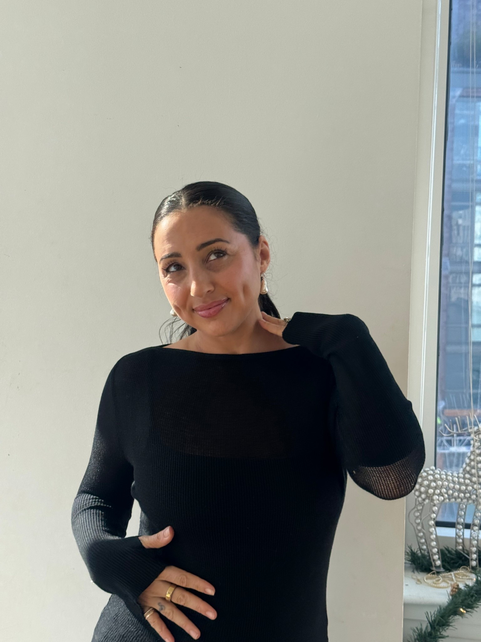 the perfect semi-sheer layering top 

#LTKMidsize #LTKootd #LTKOver40