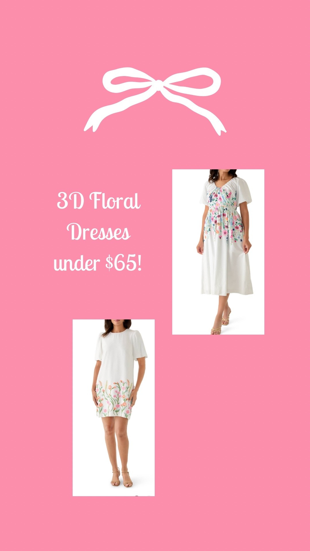 Same 3D Floral print - two different styles! Perfect for Easter or Spring Outfits!

Easter dress • Easter dresses • vacation outfit ideas • vacation dress • spring dress • Easter outfit ideas 

#LTKSeasonal #LTKTravel #LTKdayinmylife