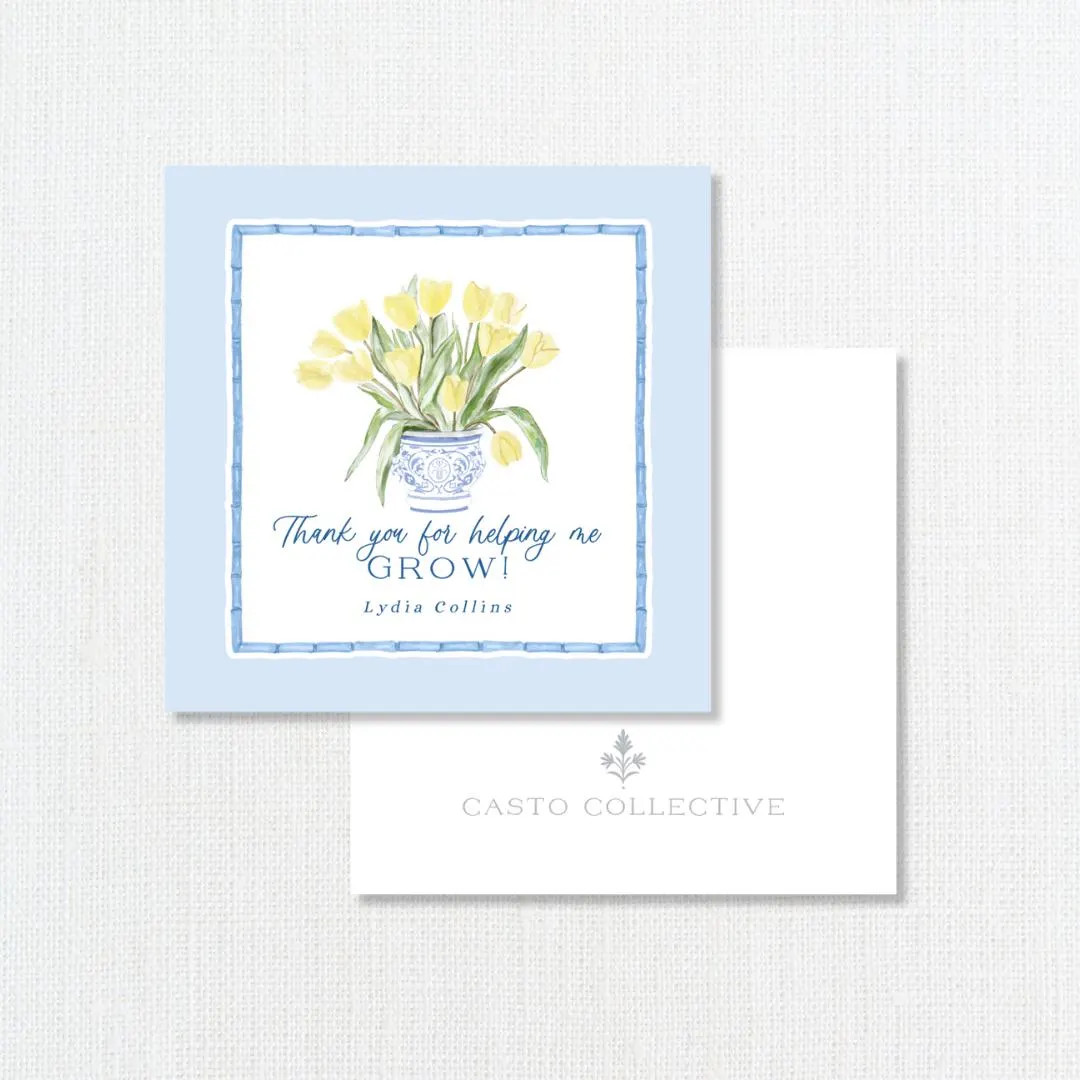 Thank You for Helping Me Grow Gift, Personalized Gifts, Teacher Gifts, Spring Gift Tag - Etsy | Etsy (US)