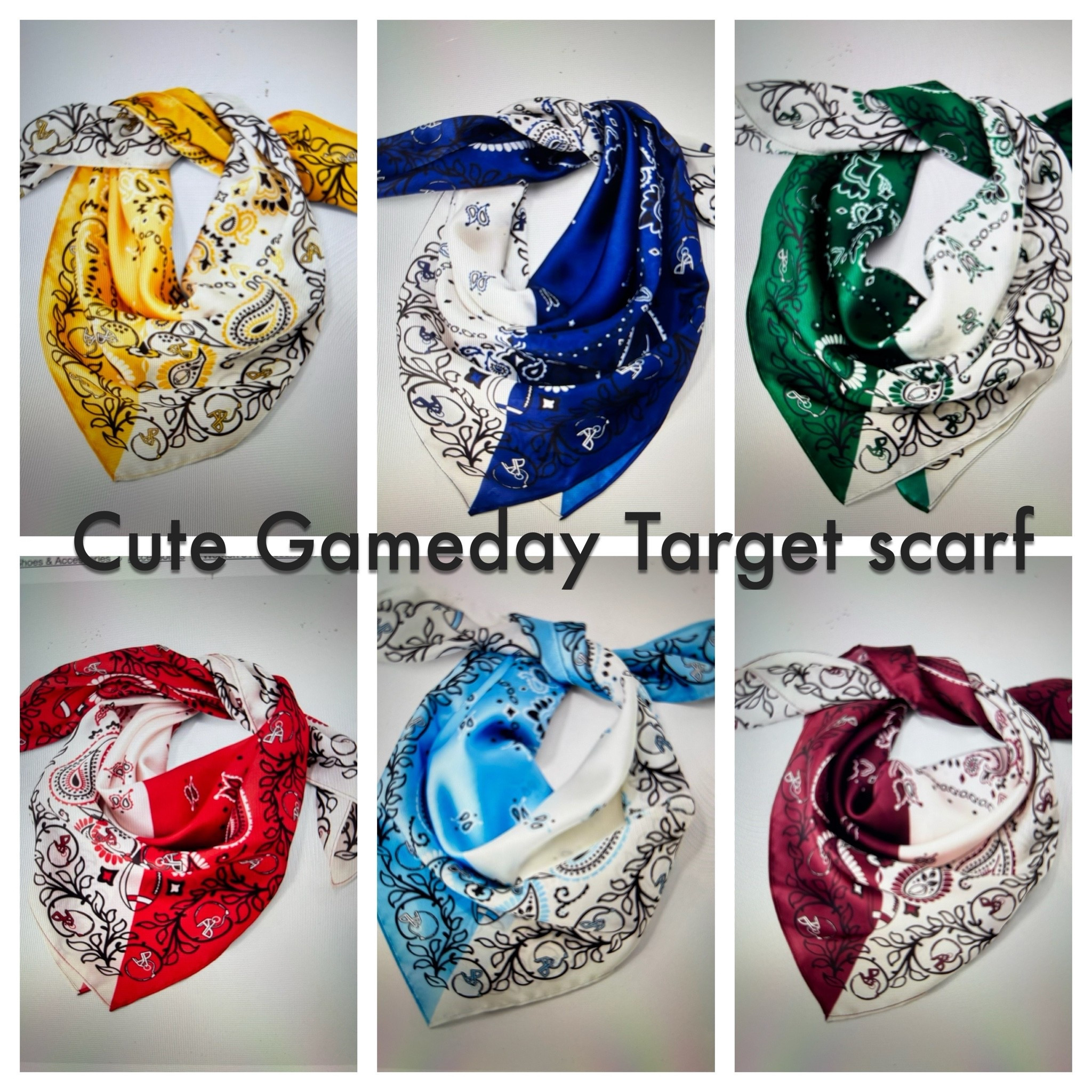 Cutest game day scarfs at Target! Currently 30% off