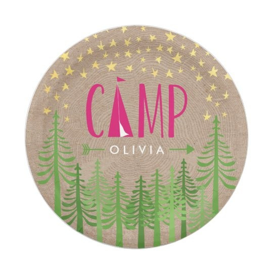 Glamping Birthday Party Paper Plate | Zazzle.com | Zazzle