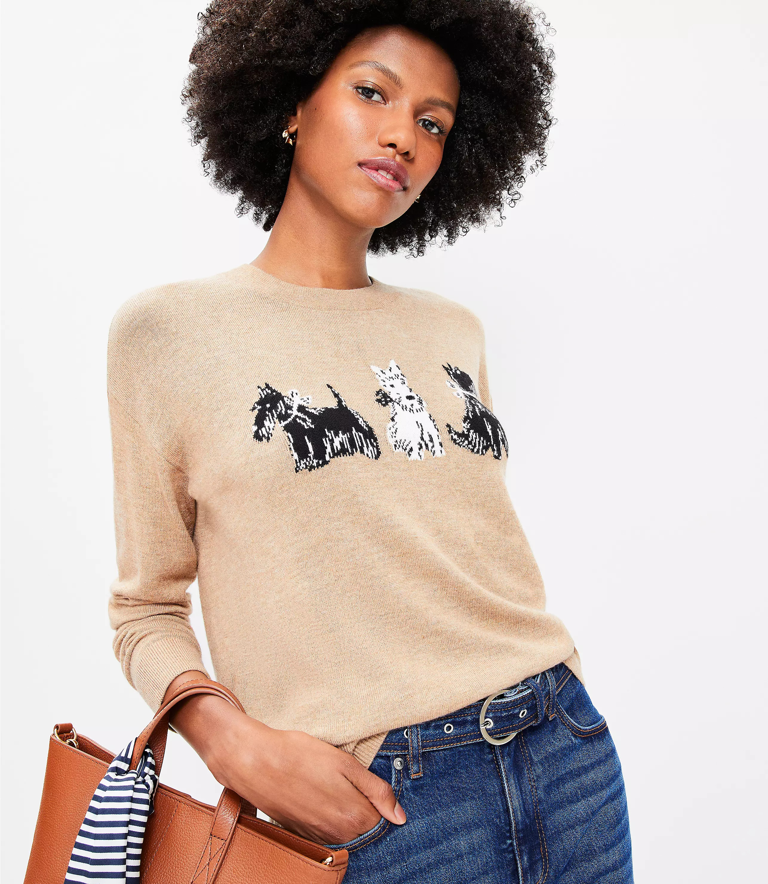 Scotty Dog Sweater | LOFT