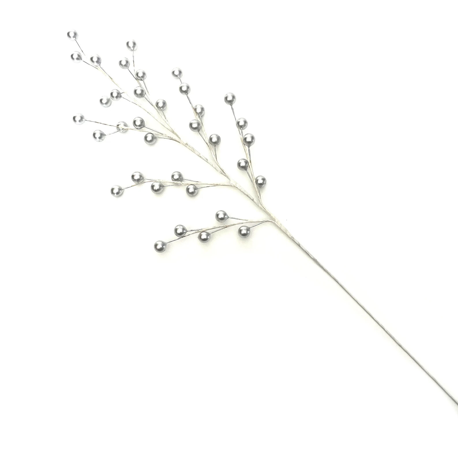 Shiny Silver Berry Stem - Holiday Floral, Christmas Floral | Etsy (US)