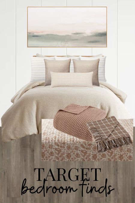 Bedroom inspo! 

Neutral bedding , neutral bedroom decor, industrial rustic bedroom, earthy bedroom, beige waffle quilt, neutral pillows, tan pillows, brown quilt, brown textured quilt, chunky knit throw blanket, rustic floral quilt, neutral throw pillow, tan and cream pillow, blue and green art work, modern framed art, abstract art

#LTKStyleTip #LTKFindsUnder100 #LTKHome
