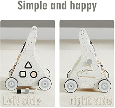Beright Wooden Baby Walker Push and Pull Learning Activity Walker Kids’ Activity Toy Multiple A... | Amazon (US)