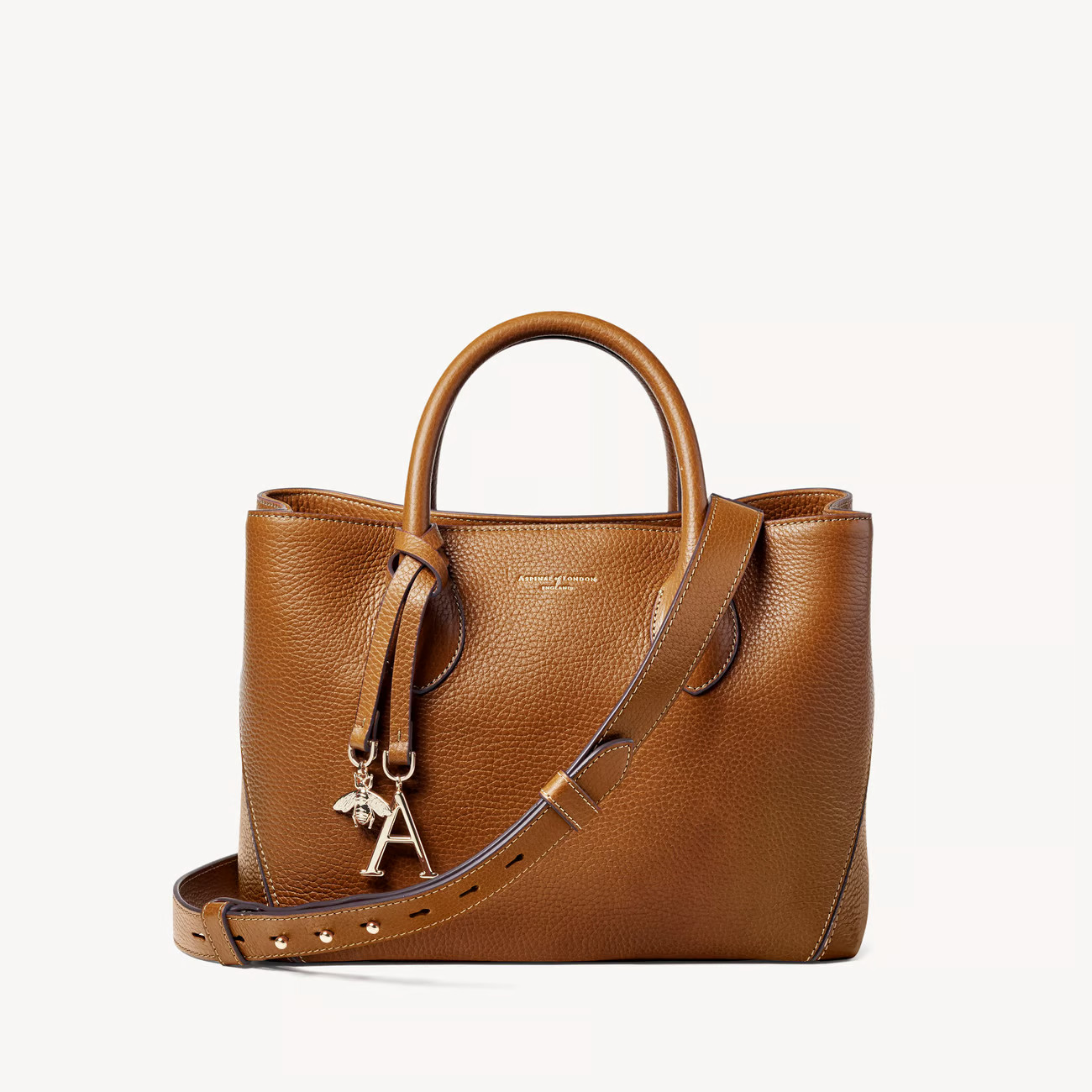 Midi London Tote Bag

        
            
            Tan Pebble | Aspinal of London