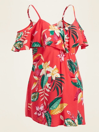 Maternity Ruffled Cold-Shoulder Cami | Old Navy (US)