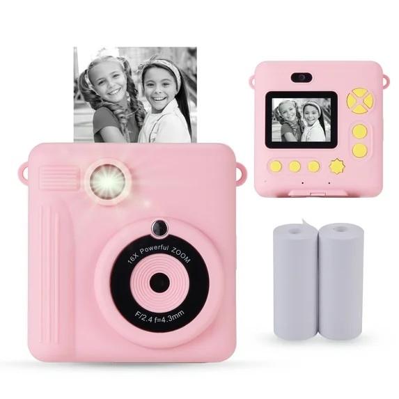 Vivitar InstaPrint Digital Camera, 12MP,  4 Games, 2 Rolls of Paper, Instantly Prints 2" X 3" Pic... | Walmart (US)