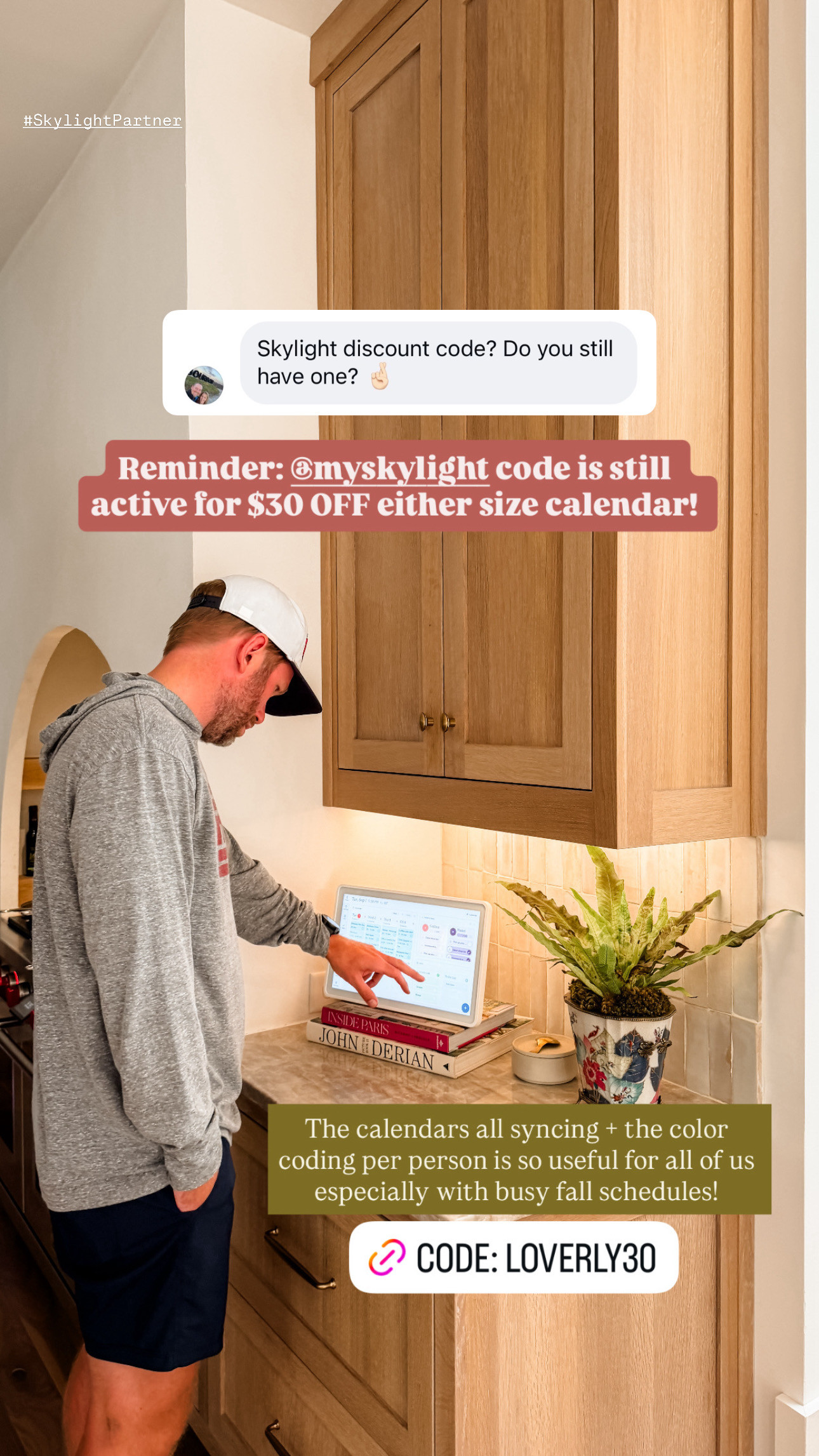 The Skylight Calendar is so useful for the whole family! Whether it’s me or Chris, or even the girls, we all find it so helpful to communicate and stay organized! Use code LOVERLY30 to save $30 on either the 15” Calendar or 27” Calendar Max!  

 #LTKmomlife #LTKHome #LTKSaleAlert
