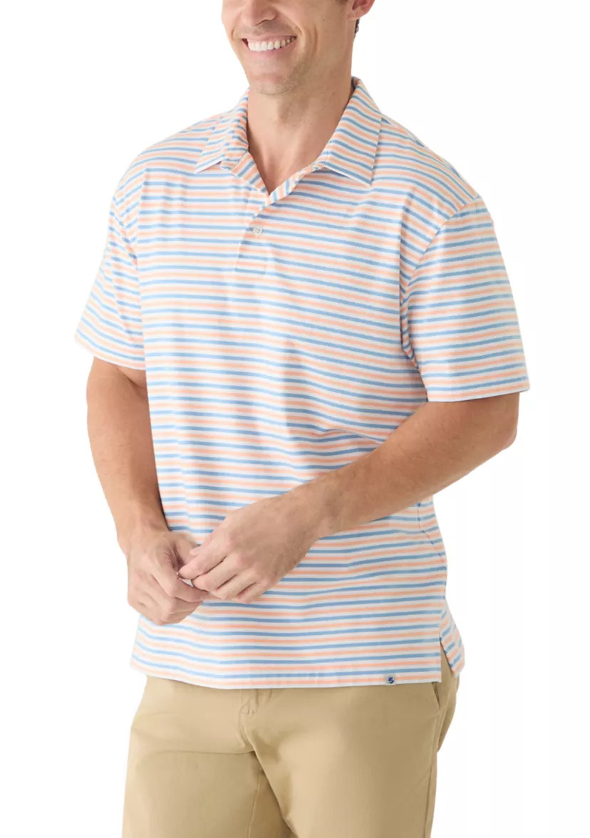 Men's Short Sleeve Striped Polo Shirt | Belk