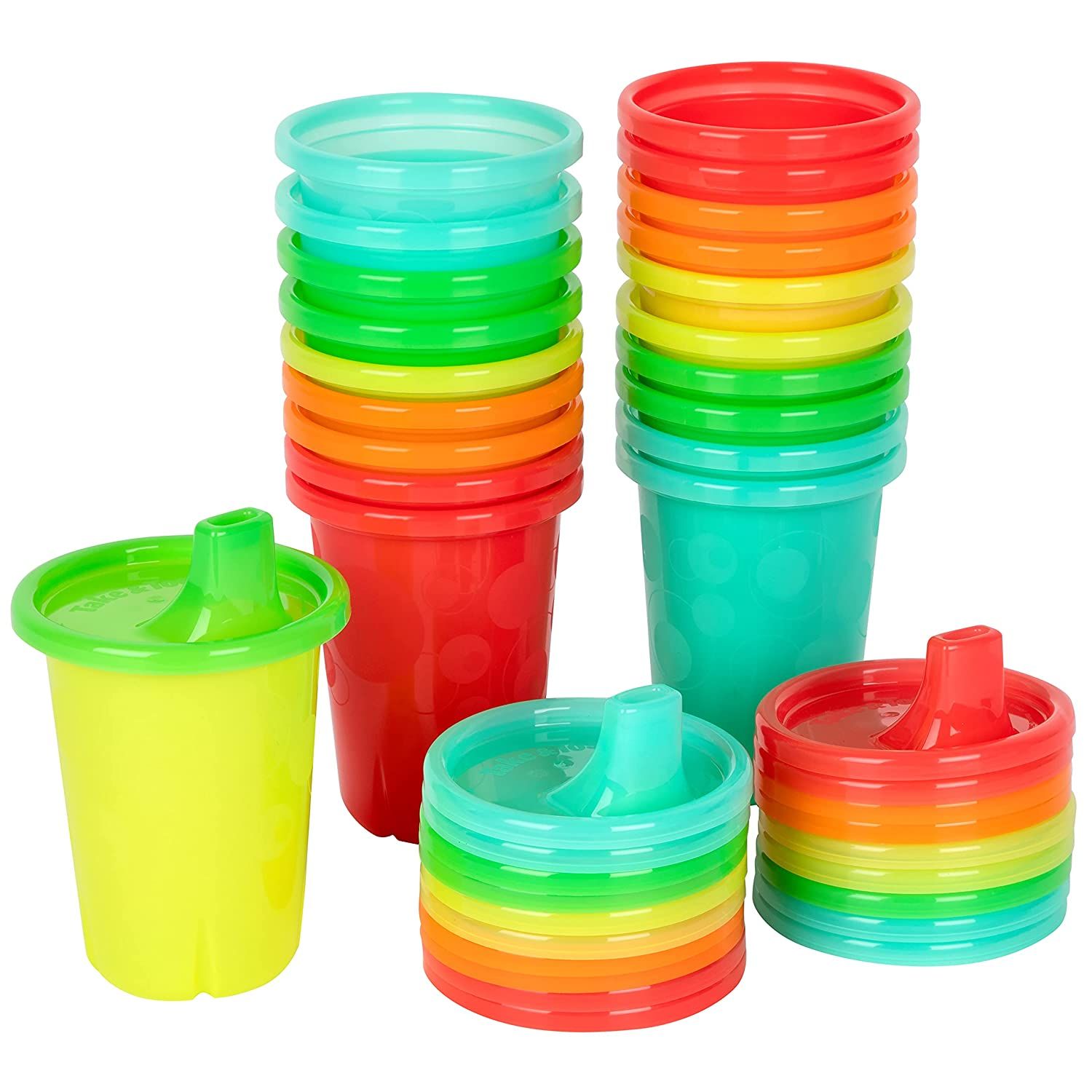 The First Years Take & Toss Spill Proof Sippy Cups Value Pack, Rainbow, 20-Pieces | Amazon (US)