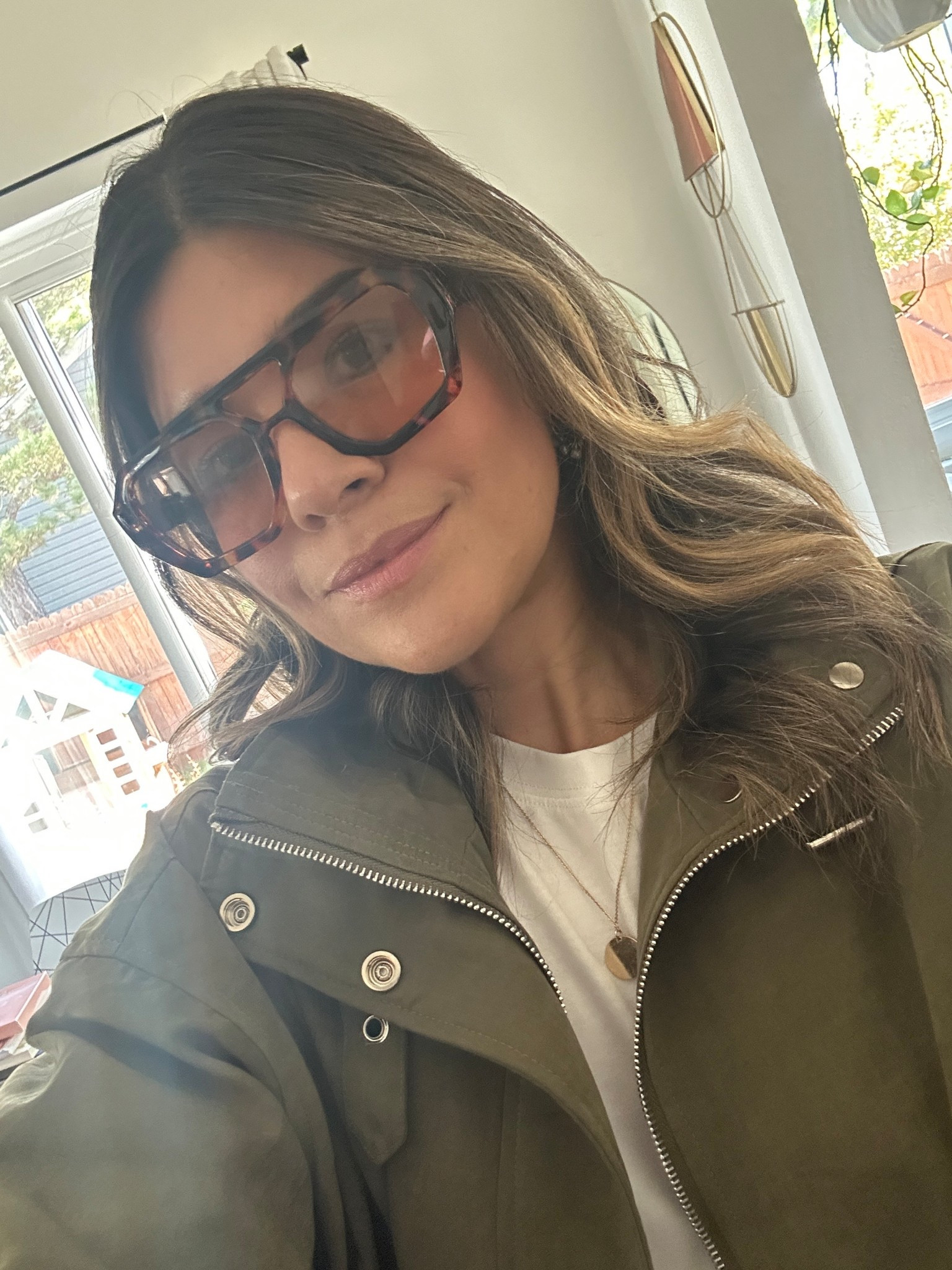 Loving these sunglasses!! 
Linked same exact jacket too! 

#LTKFindsUnder100 #LTKFindsUnder50 #LTKStyleTip