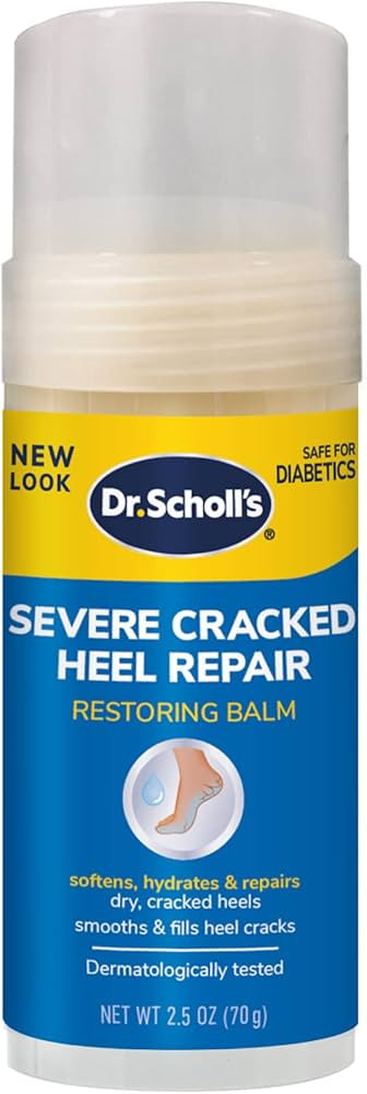 Dr. Scholl's Severe Cracked Heel Repair Restoring Balm 2.5oz, with 25% Urea for Dry, Cracked Feet... | Amazon (US)