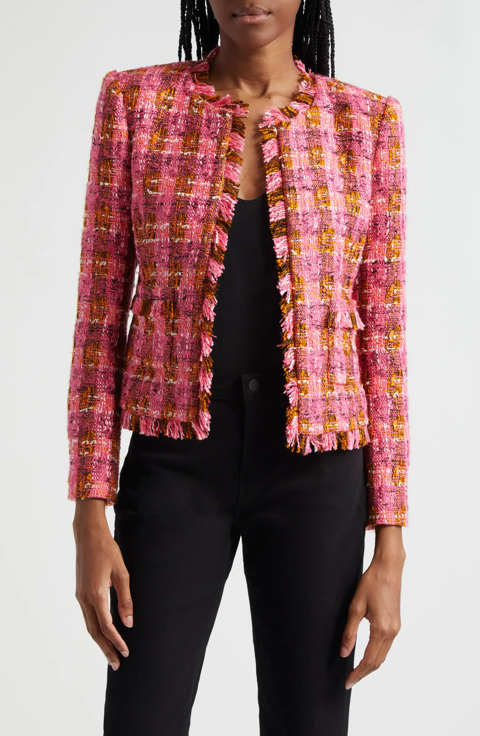L'AGENCE Angelina Tweed Jacket | Nordstrom | Nordstrom