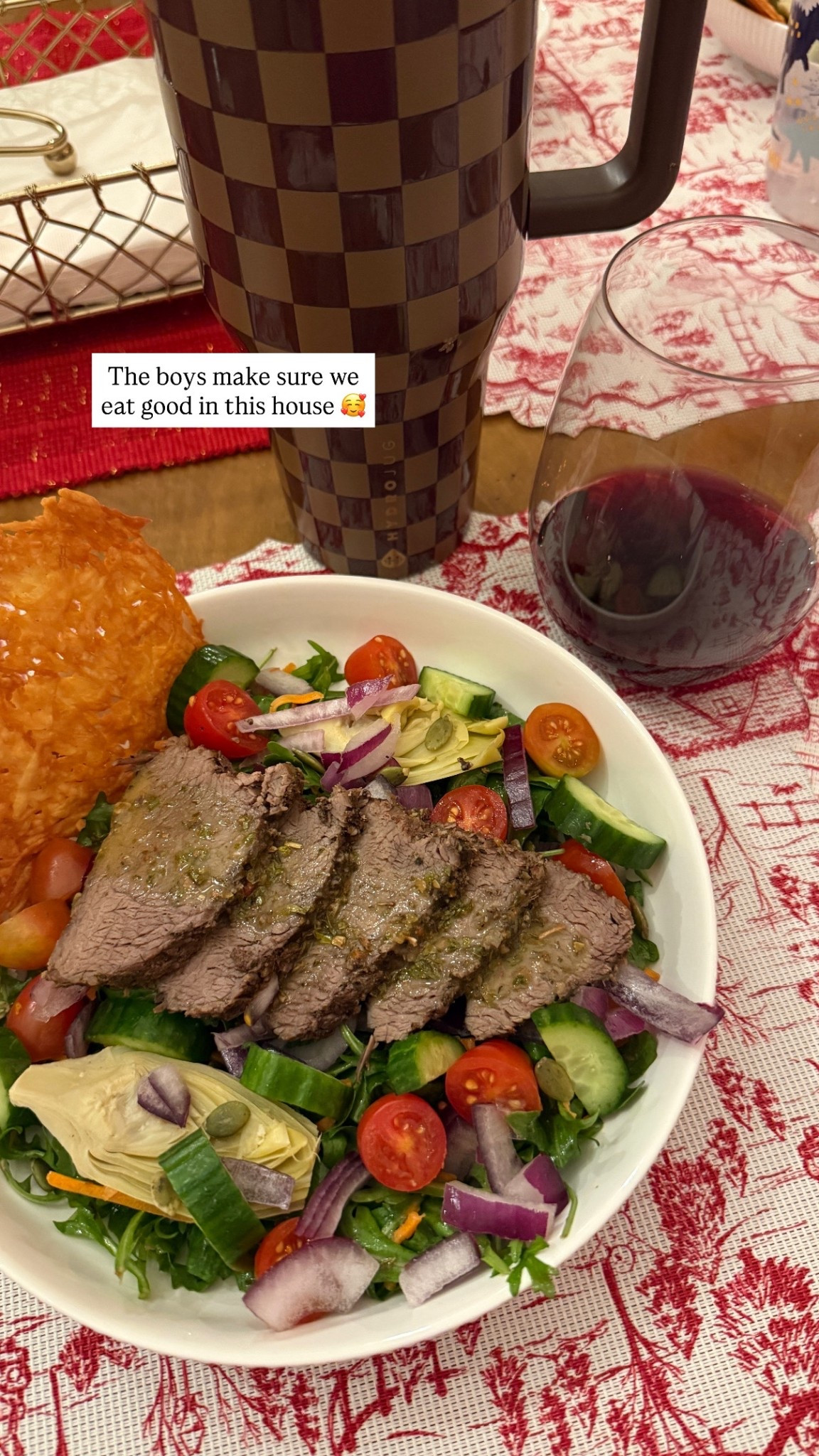 Water and wine bc #thirties 😂 and tri tip made in under 25 min in the pressure cooker bc #parenting 😅

#LTKfoodie #LTKHome #LTKdayinmylife