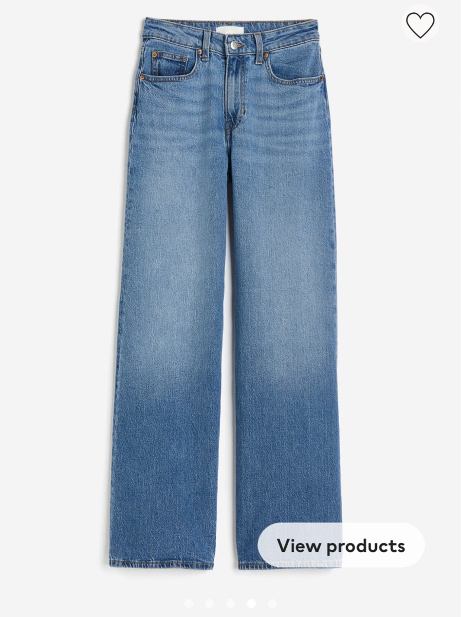 H&M try on haul jeans 