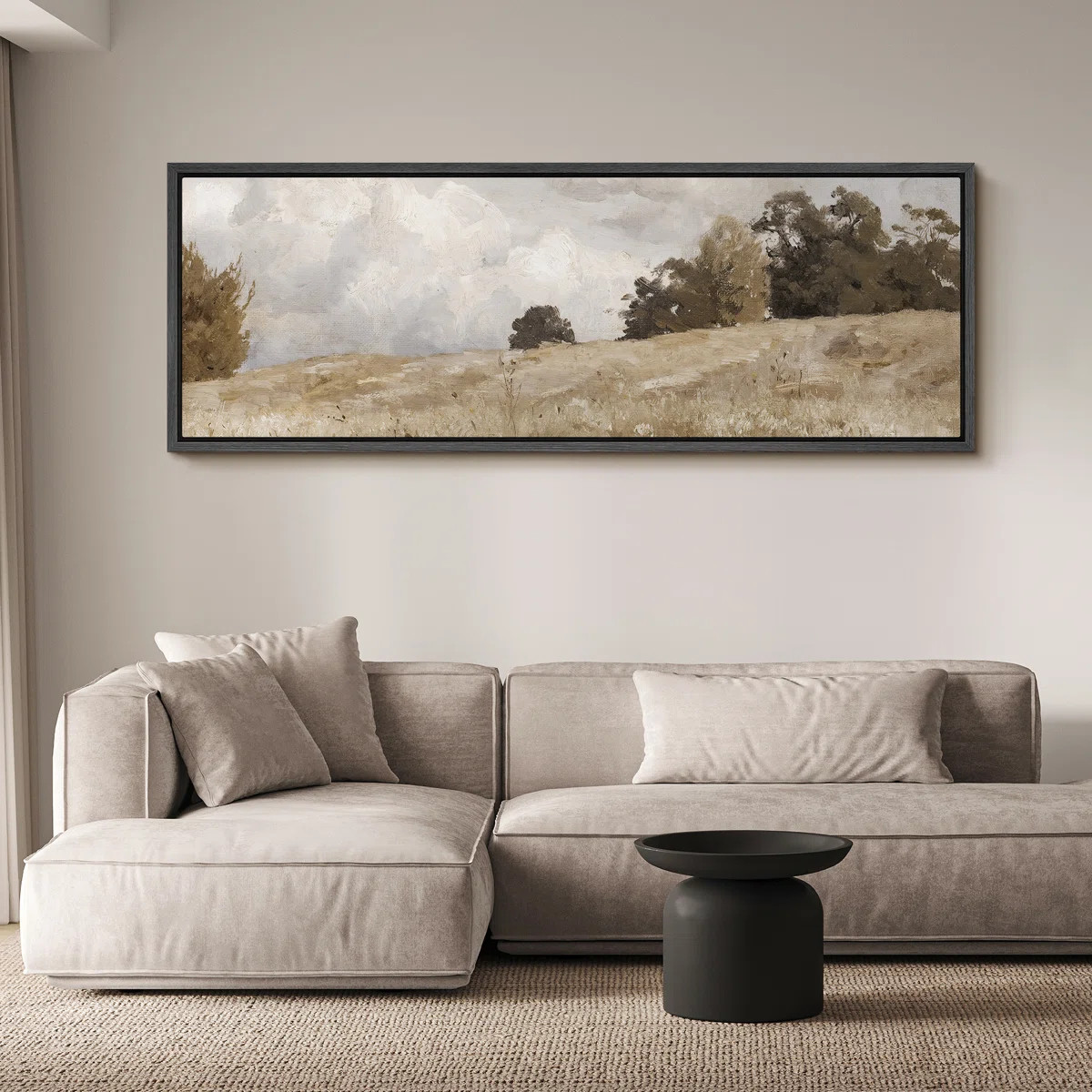 IDEA4WALL Rustic Countryside Clouds Natural Landscape Framed On Canvas Print & Reviews | Wayfair | Wayfair North America