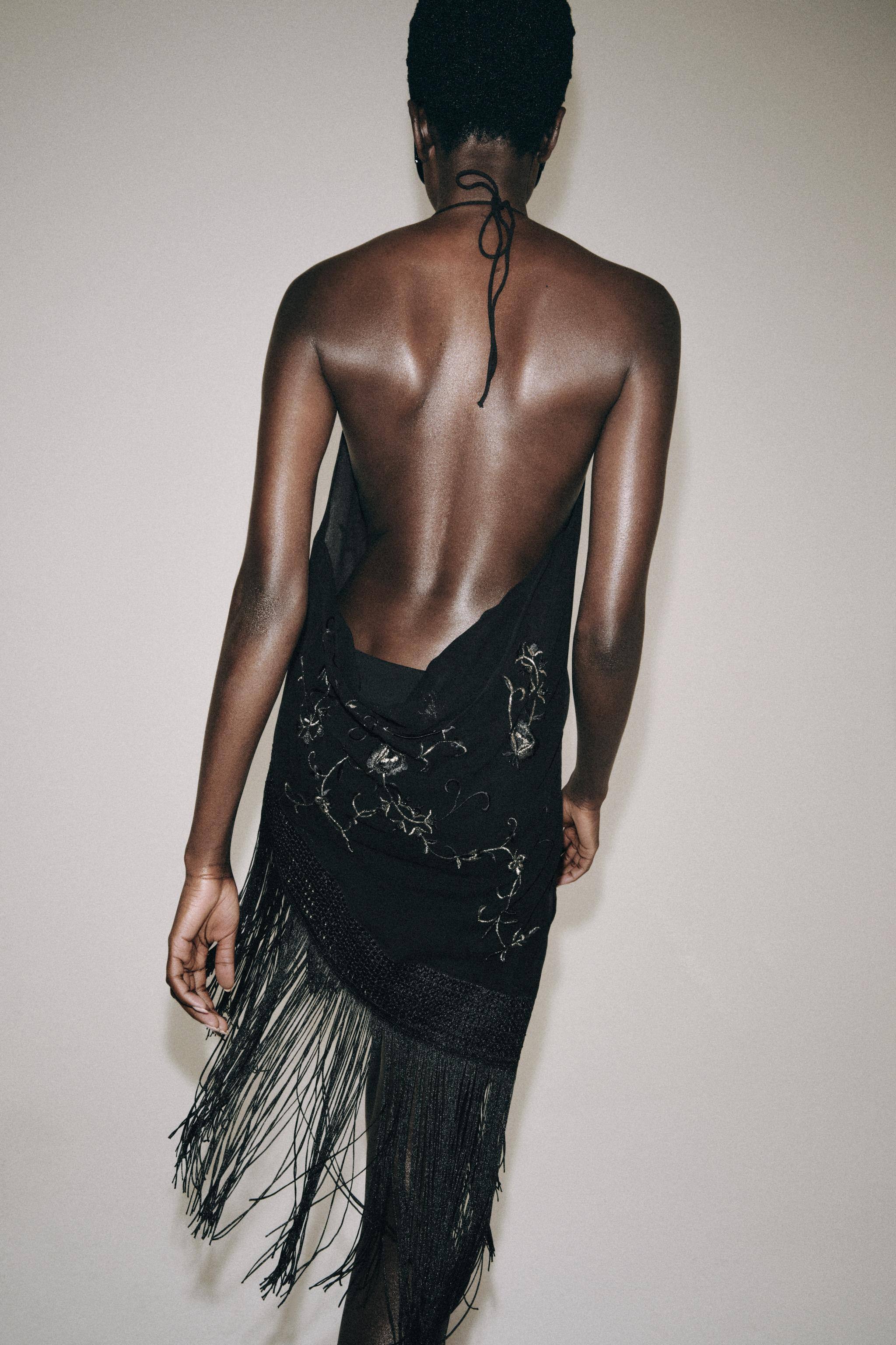 ZW COLLECTION EMBROIDERED FRINGE TOP | Zara US