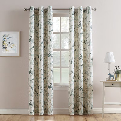 No. 918 Hariette Printed Casual Grommet Curtain Panel | Target