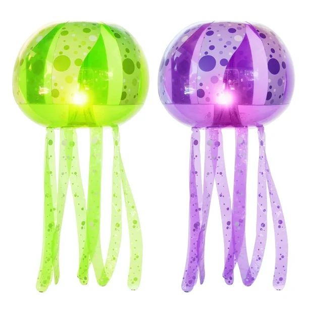 Banzai Party Jellyfish Pool Lights Inflatable Floating Mulitcolor Lanterns, Ages 14 and up, 2 Pac... | Walmart (US)
