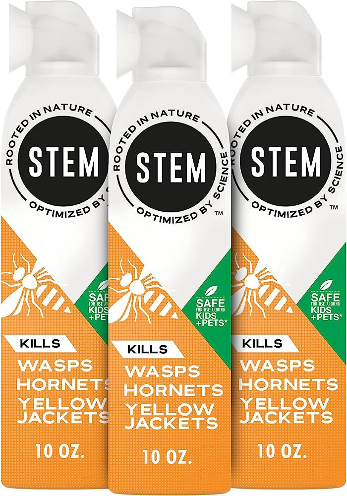 STEM Kills Wasps, Hornets And Yellow Jackets: Plant-Based Active Ingredient Bug Spray, Botanical ... | Amazon (US)
