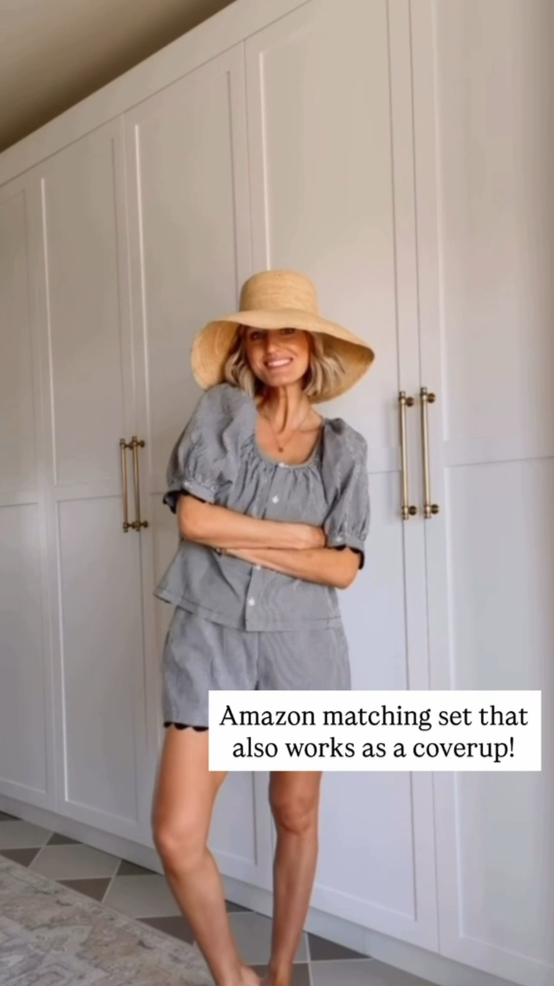 The cutest gingham set from Amazon! Perfect for mixing and matching for everyday wear with the black and white base, or as a cover up! I love the scalloped trim as well, such a fun detail👌🏼 wearing size M

Loverly grey, Amazon set, favorite spring summer wardrobe staples, Amazon fashion finds 

#LTKSwim #LTKSeasonal #LTKTravel