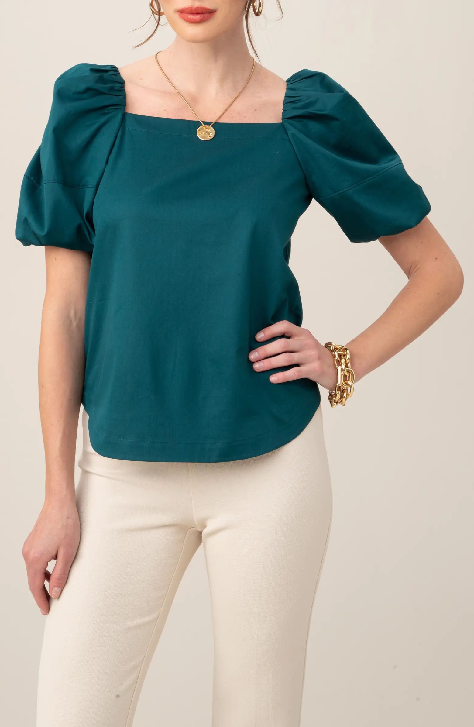 Trina Turk Chelsea Puff Sleeve Top | Nordstromrack | Nordstrom Rack