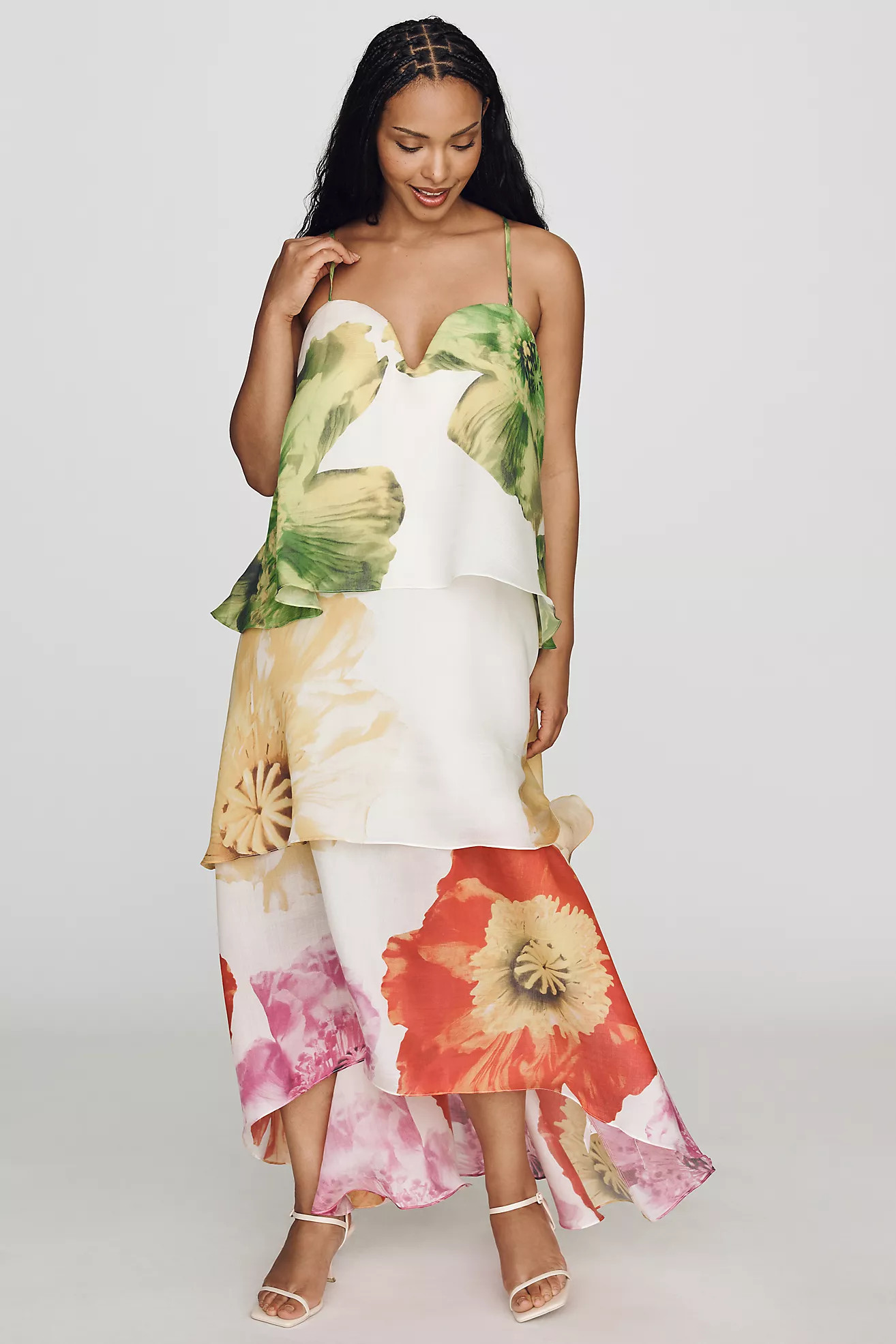 Elliatt Plus Lilia Tiered Midi Dress | Anthropologie (US)