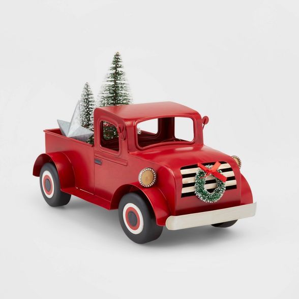 Large Truck with Christmas Tree Decorative Figure - Wondershop™ | Target