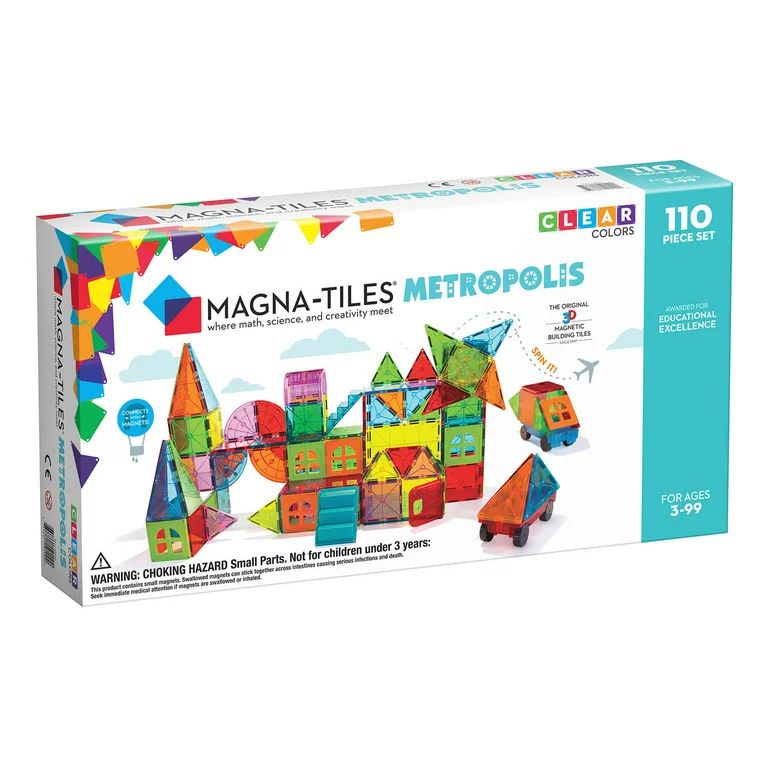 Magna-Tiles Metropolis 110 Piece Set - Walmart.com | Walmart (US)