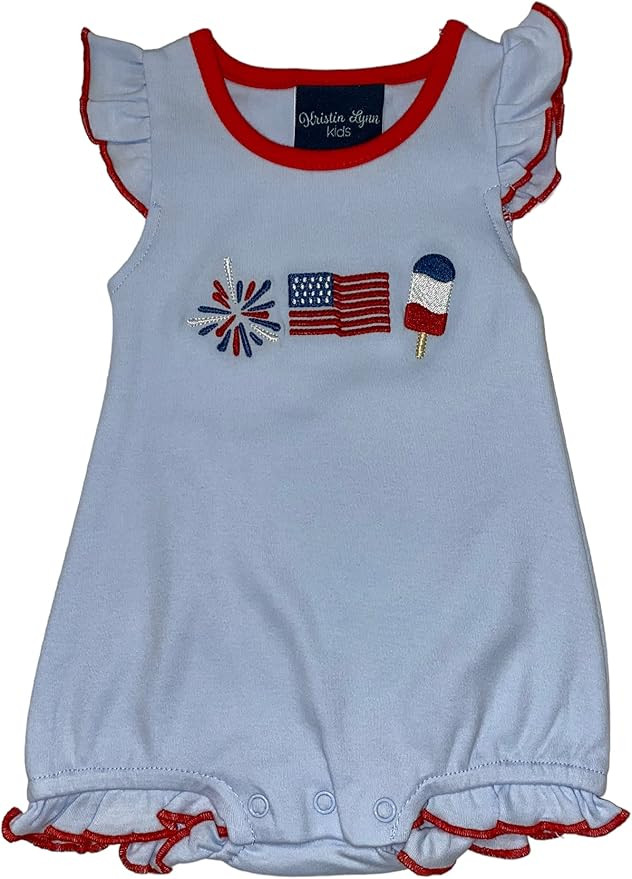 Baby Girl Applique Bubble - One Piece Bodysuit, Infant Rompers, Newborn Onesie, Toddler Bubble | Amazon (US)