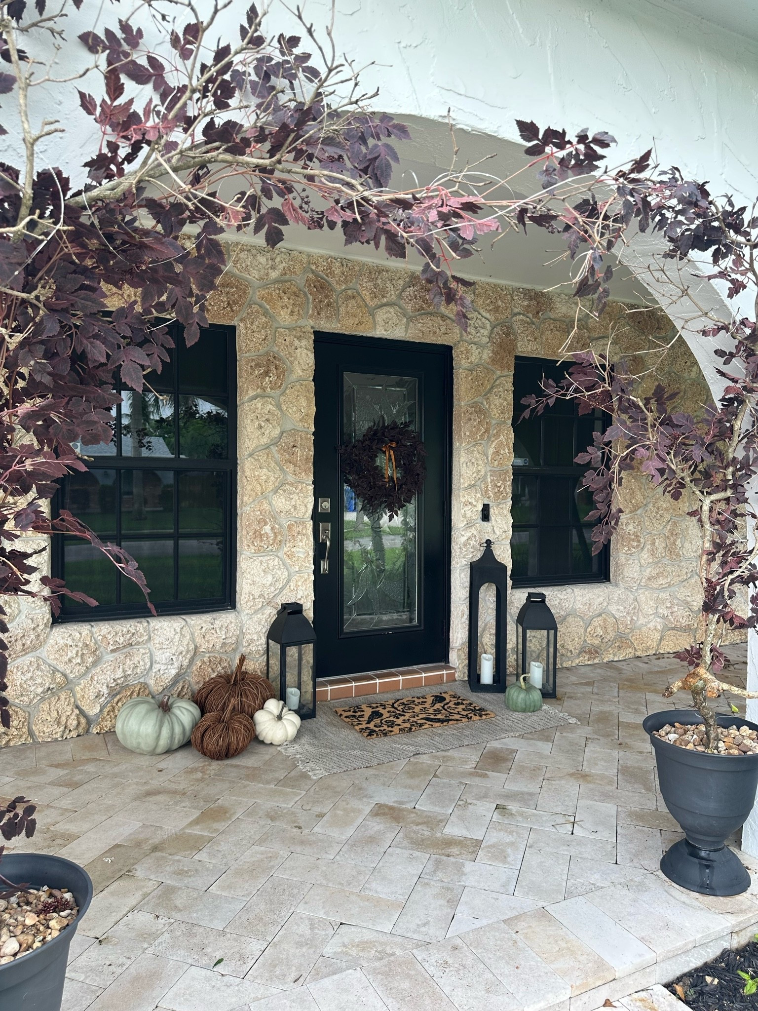 Fall front porch decor 

DIY fall arch
Fall front door
Fall entryway 
Stone porch 
Stone wall
Garden

#LTKSeasonal #LTKHome #LTKSaleAlert