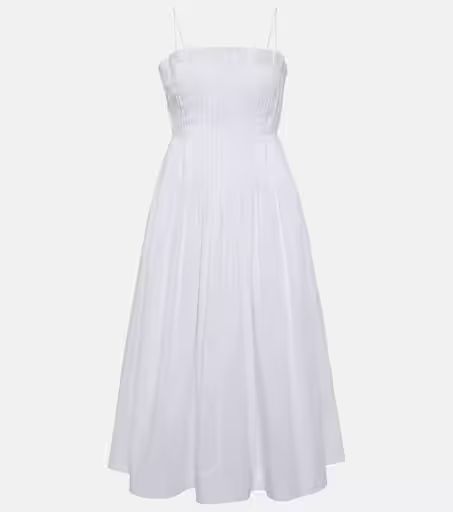 Bella cotton poplin midi dress | Mytheresa (UK)