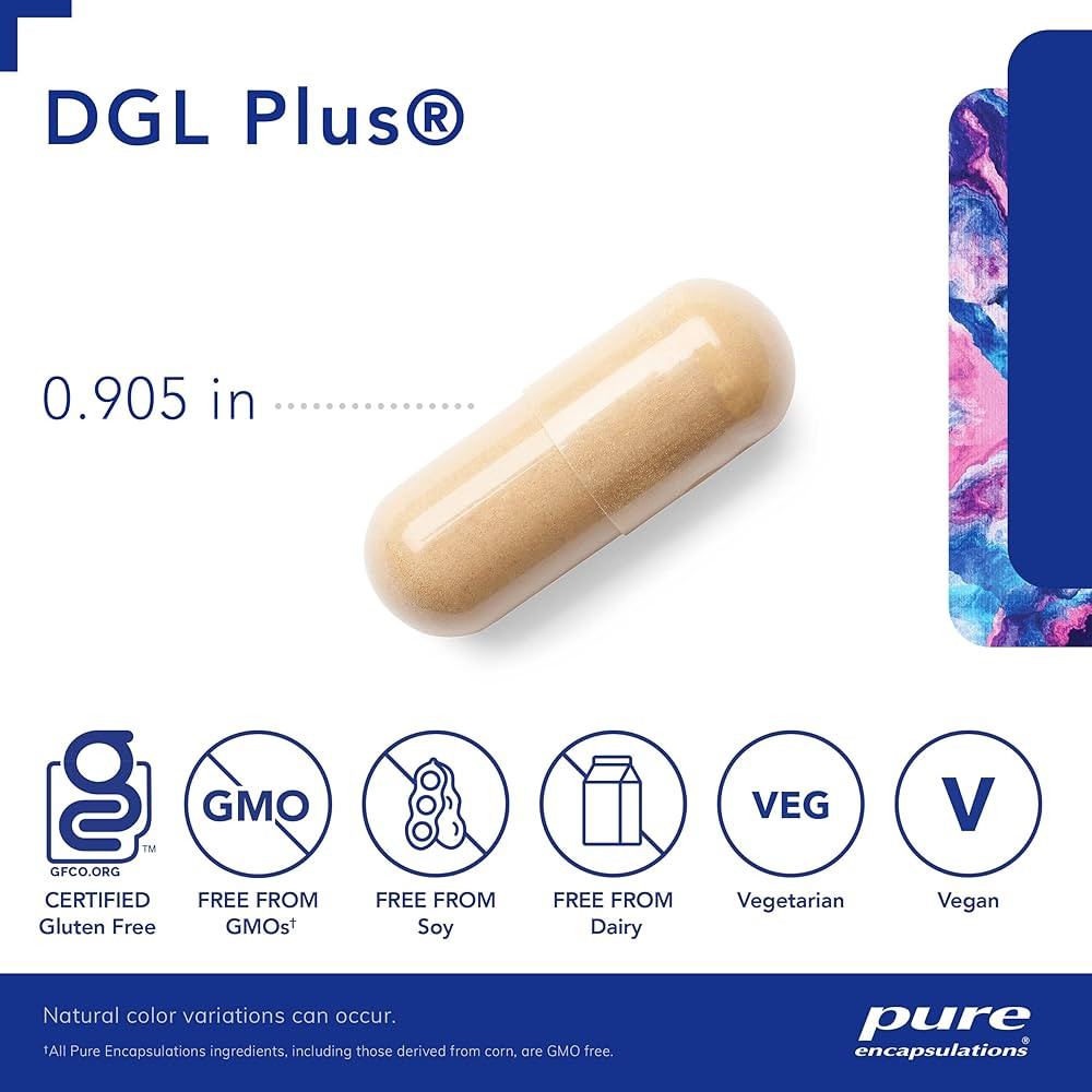 Pure Encapsulations DGL Plus - Gut Health Supplements for Men & Women - with Marshmallow Root, Al... | Amazon (US)